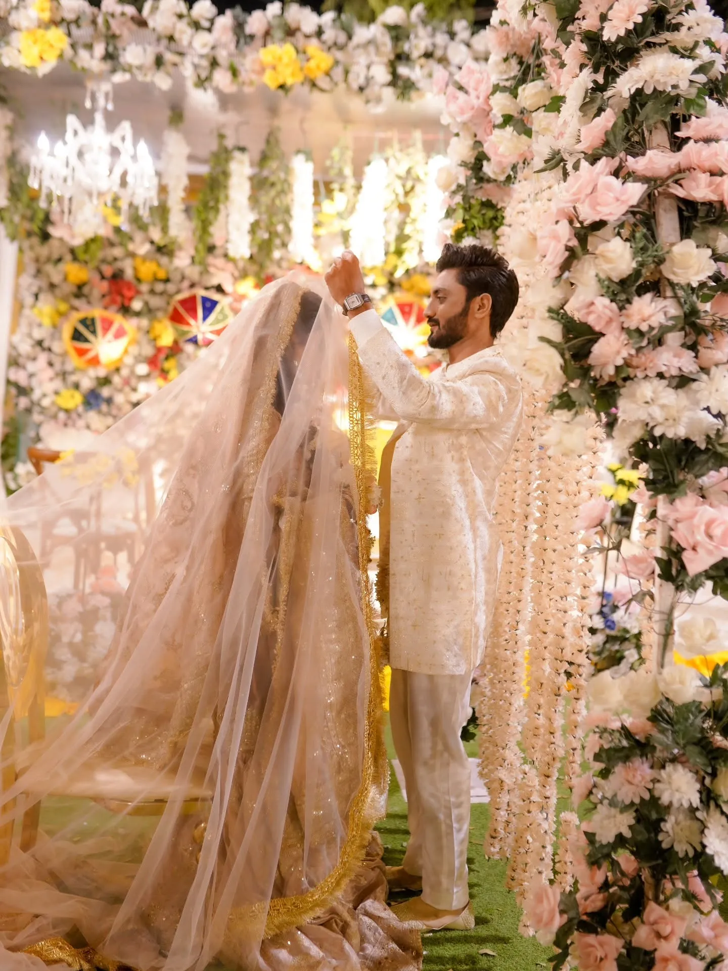 Female photographer covering bridal and Nikkah moments in Karachi